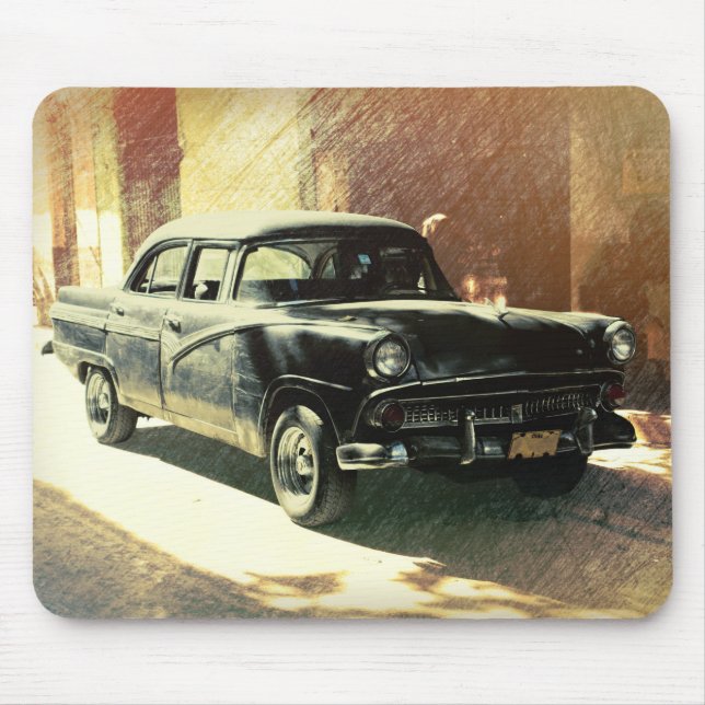 Mousepad Carro americano em Havana, plataforma de rato em C (Frente)