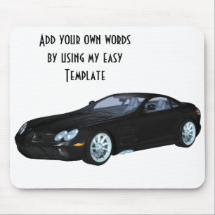 Mousepad Carro Black Sport
