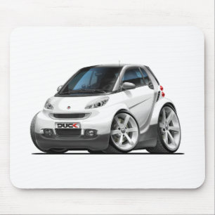 Mousepad Carro branco esperto