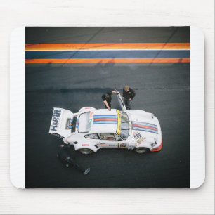 Mousepad Carro clássico branco