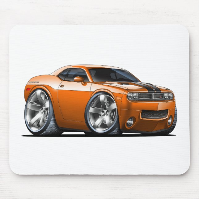 Mousepad Carro da laranja do desafiador de Dodge (Frente)