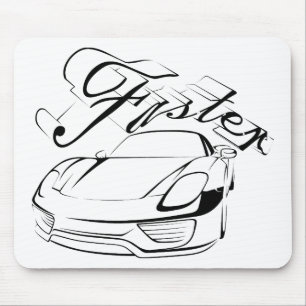 Mousepad Carro de corrida em tribais