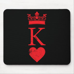 Mousepad Carro de Poker Vintage do Rei dos Corações do Hall