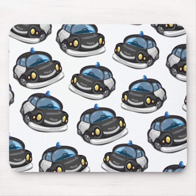 Mousepad Carro de polícia vintage (Frente)