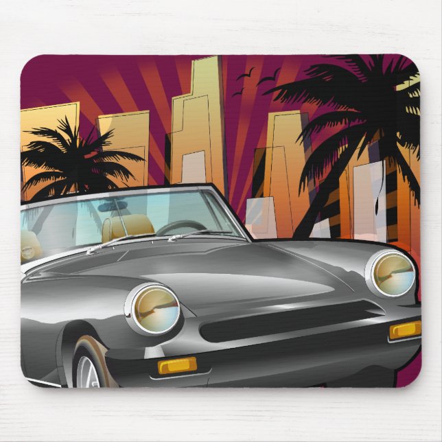 Mousepad Carro desportivo clássico (Frente)