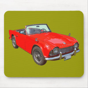 Mousepad Carro Desportivo Convertível Tr4 Red Triumph