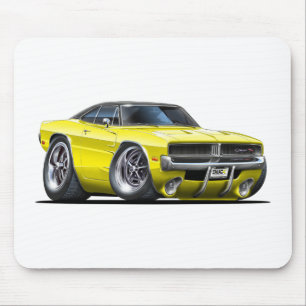 Mousepad Carro do amarelo do carregador de Dodge