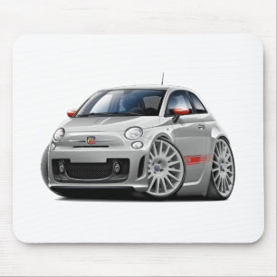 Mousepad Carro do cinza de Fiat 500 Abarth