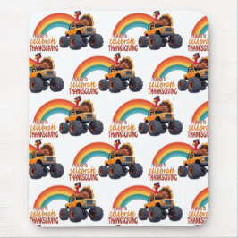 Mousepad Carro do Mouse de Ação de Graças, Turco Monstro