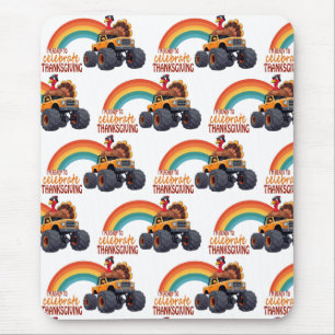Mousepad Carro do Mouse de Ação de Graças, Turco Monstro