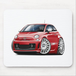 Mousepad Carro do vermelho de Fiat 500 Abarth