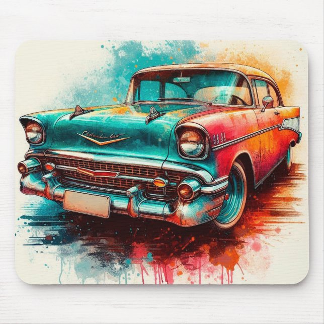 Mousepad carro dos anos 60 (Frente)