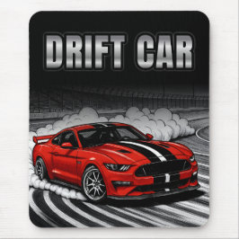 Mousepad Carro Drift Vermelho Muscle