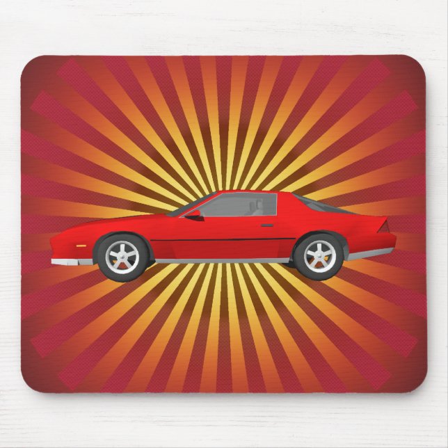 Mousepad Carro Esportivo anos 80 Camaro: Bloco de Mão Perso (Frente)
