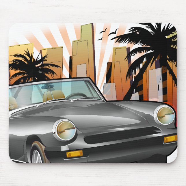 Mousepad Carro esportivo clássico (Frente)