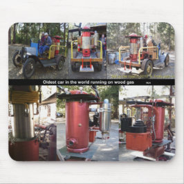 Mousepad Carro mais antigo a correr em madeira