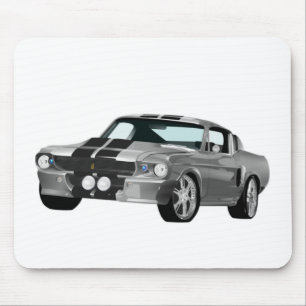 Mousepad Carro Muscular de Prata