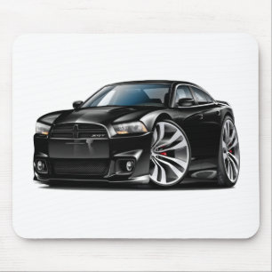 Mousepad Carro preto do carregador SRT8 de Dodge