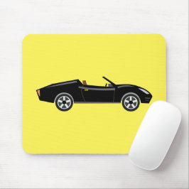 Mousepad Carro Preto Retroativo com Corante Amarelo BG