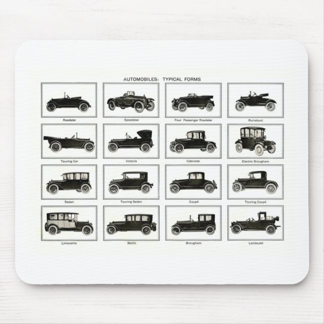 Mousepad Carro velho e clássico (automóvel retro): Carros (Frente)
