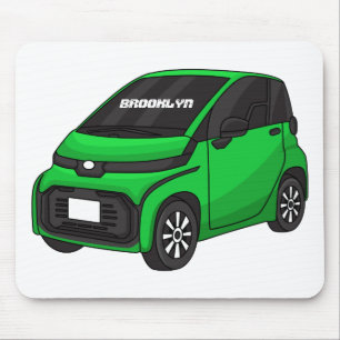 Mousepad Carro verde e fino