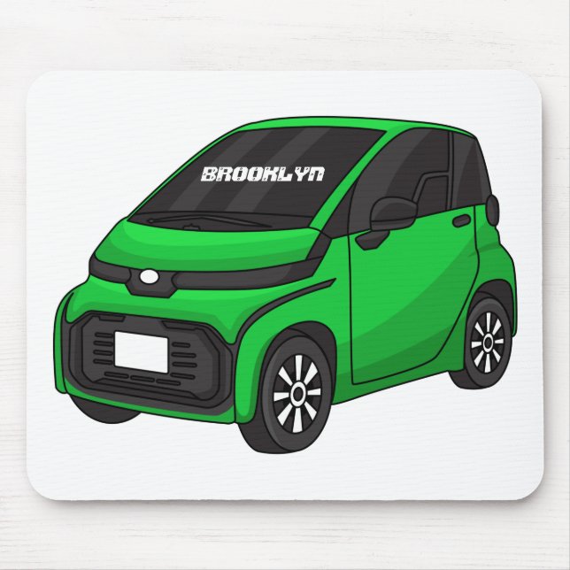 Mousepad Carro verde e fino (Frente)