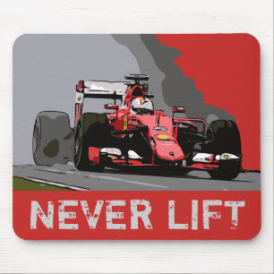 MOUSEPAD CARRO VERMELHO - NUNCA LEVANTE