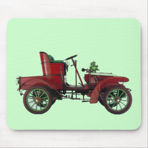 Mousepad CARRO VINTAGE VERMELHO,Verde CLÁSSICO AUTOMOTIVO