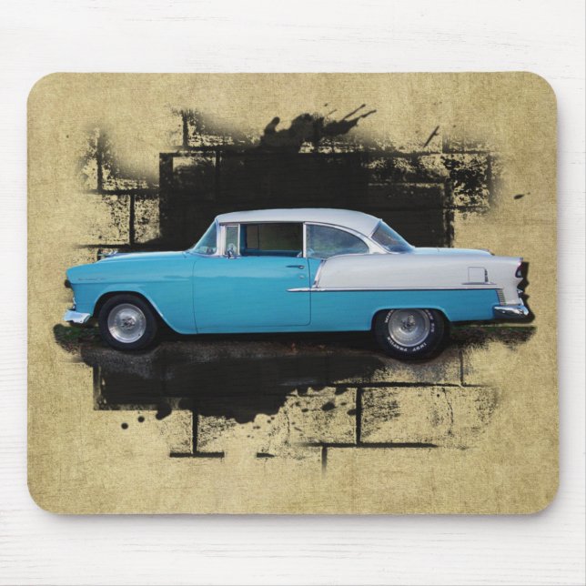 Mousepad Carros 1955 clássicos do Ar do Bel de Chevy (Frente)