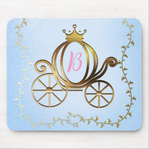 Mousepad Carruagem Dourada da Princesa História Azul