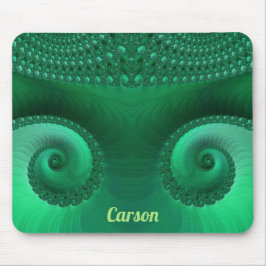 Mousepad CARSON ~ Zany Shades de Padrão Fratural Verde