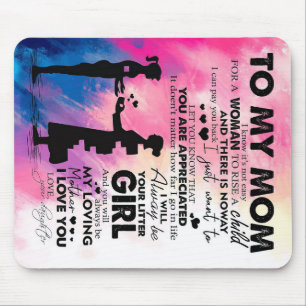 Mousepad Carta Adorável À Mãe Bonito Presente Para A M