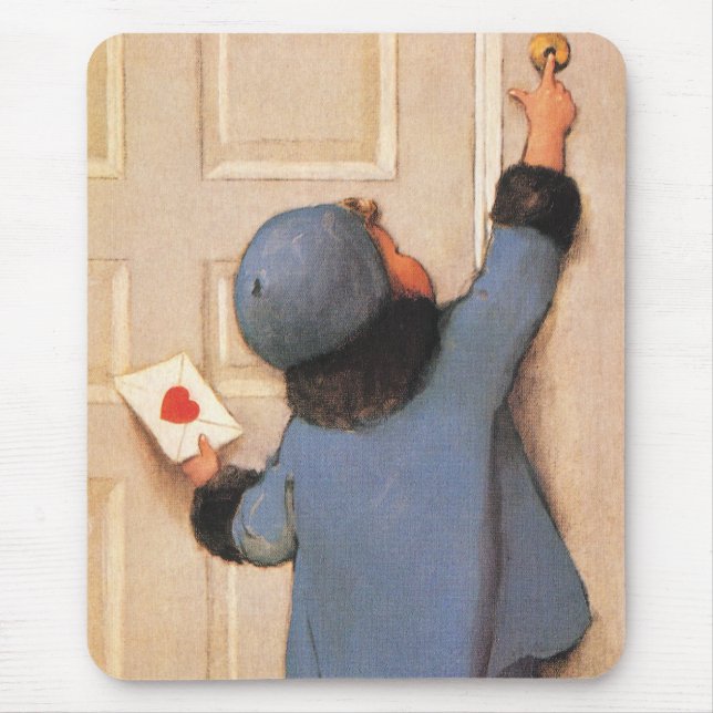 Mousepad Carta de Amor Antiga por Jessie Willcox Smith (Frente)