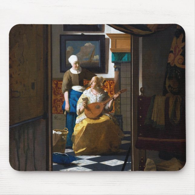 Mousepad Carta de Amor, Johannes Vermeer (Frente)