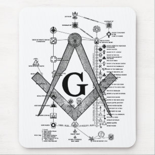 Mousepad Carta de graus maçónicos
