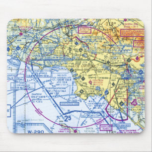Mousepad Carta de navegação piloto para Socal