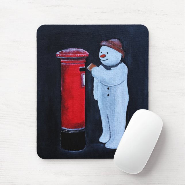 Mousepad Carta do Boneco de Neve para a Pintura de Natal de (Com mouse)