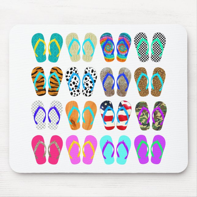 Mousepad Carta do flip-flop (Frente)