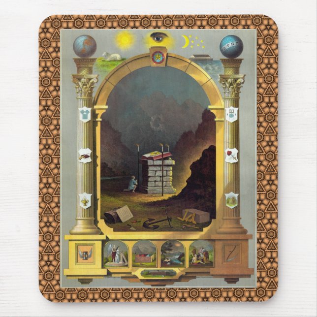 Mousepad Carta maçónica 2 (Frente)