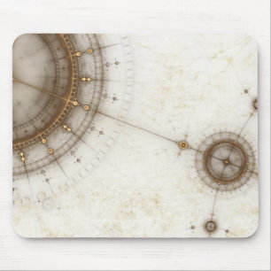 Mousepad Carta náutica antiga, Grunge