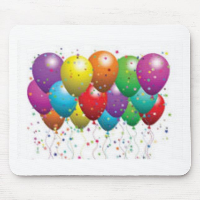 Mousepad cartão_de_aniversário_personalizado_com_balão-r11e (Frente)