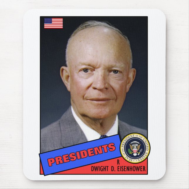 Mousepad Cartão de beisebol de Dwight D. Eisenhower (Frente)
