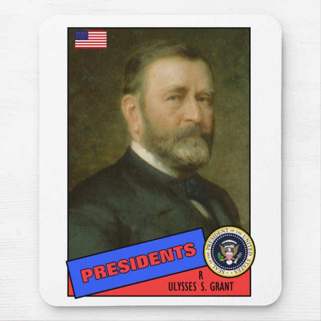 Mousepad Cartão de Beisebol Ulysses S. Grant (Frente)