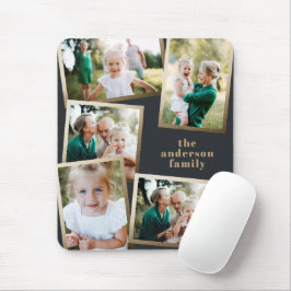 Mousepad Cartão de feriado para multifamília de fotografias