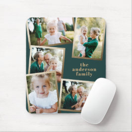 Mousepad Cartão de feriado para multifamília de fotografias