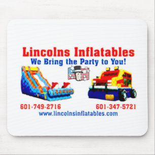 Mousepad Cartão de visita 2.jpg dos inflatables de Lincoln