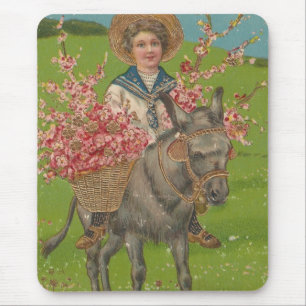 Mousepad Cartão postal Vintage Adorável