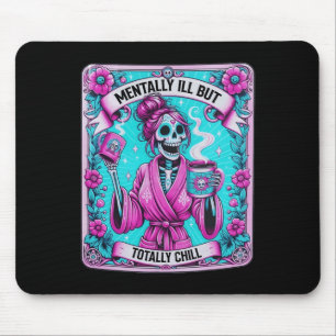 Mousepad Cartão Tarot De Café Mentalmente Doente Mas Totalm