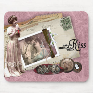 Mousepad Cartas de amor românticas do Victorian