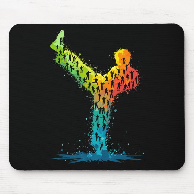 Mousepad Cartaz de Artes Marciais (Frente)